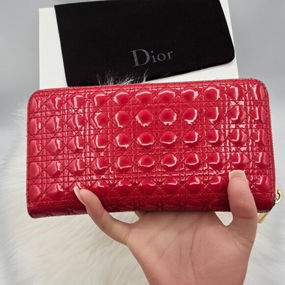 Dior Venis Leather Zip Around Wallet - Picture 1 of 17